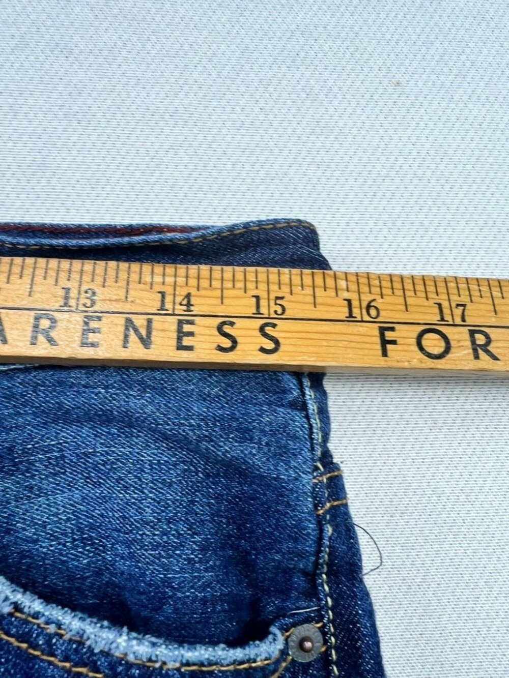 Aeropostale Men's Driggs Slim Bootcut Jeans Distressed Denim Size 29x30 Blue - Picture 6 of 8